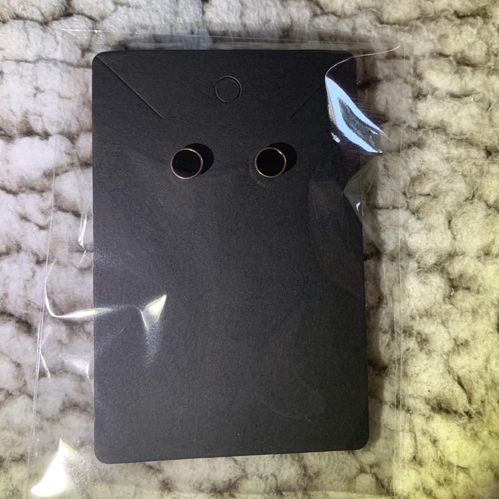 Black Stud Earrings